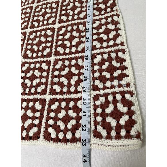 MARINE LAYER CELESTE CROCHET SQUARE RETRO 70S UNLINED
MINI DRESS Size S NWT - Picture 8 of 9